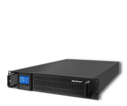 UPS (zasilacz awaryjny) QOLTEC UPS RACK | 3kVA | 2400W | LCD 53947